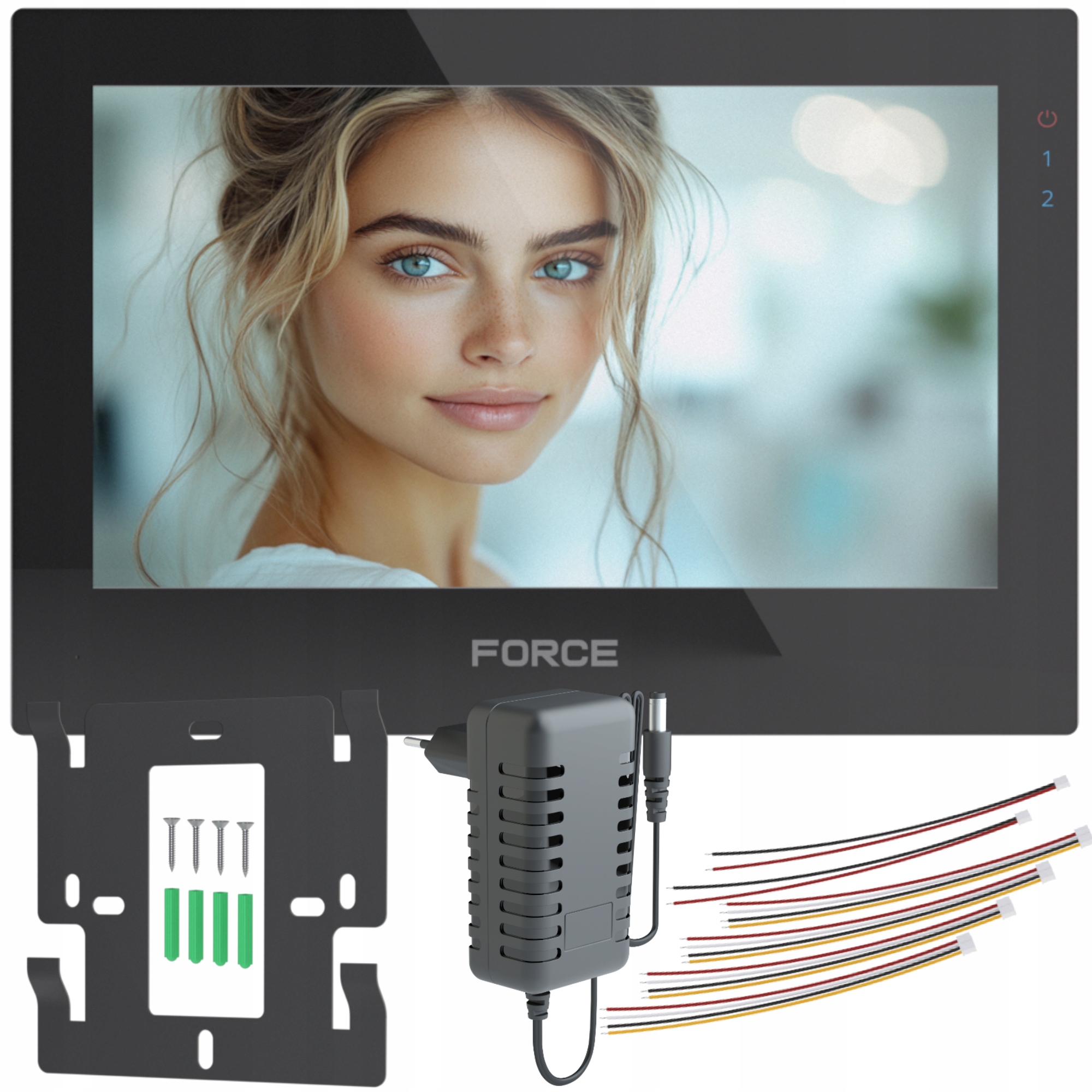 Force Dotykový monitor 7" 4 žilový černý MT-7"B-4W