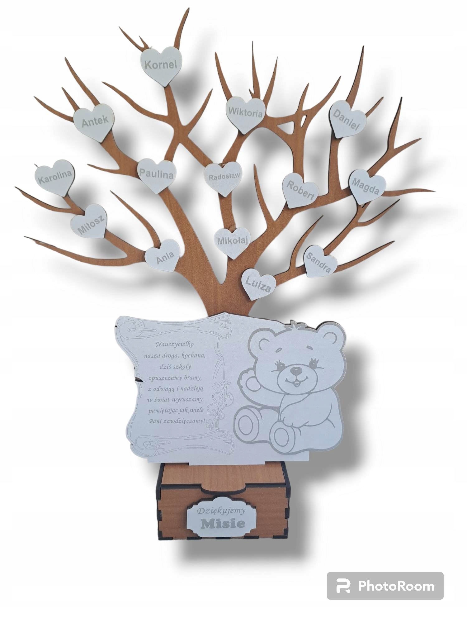 

Podziękowanie Dla Nauczyciela statuetka drzewo