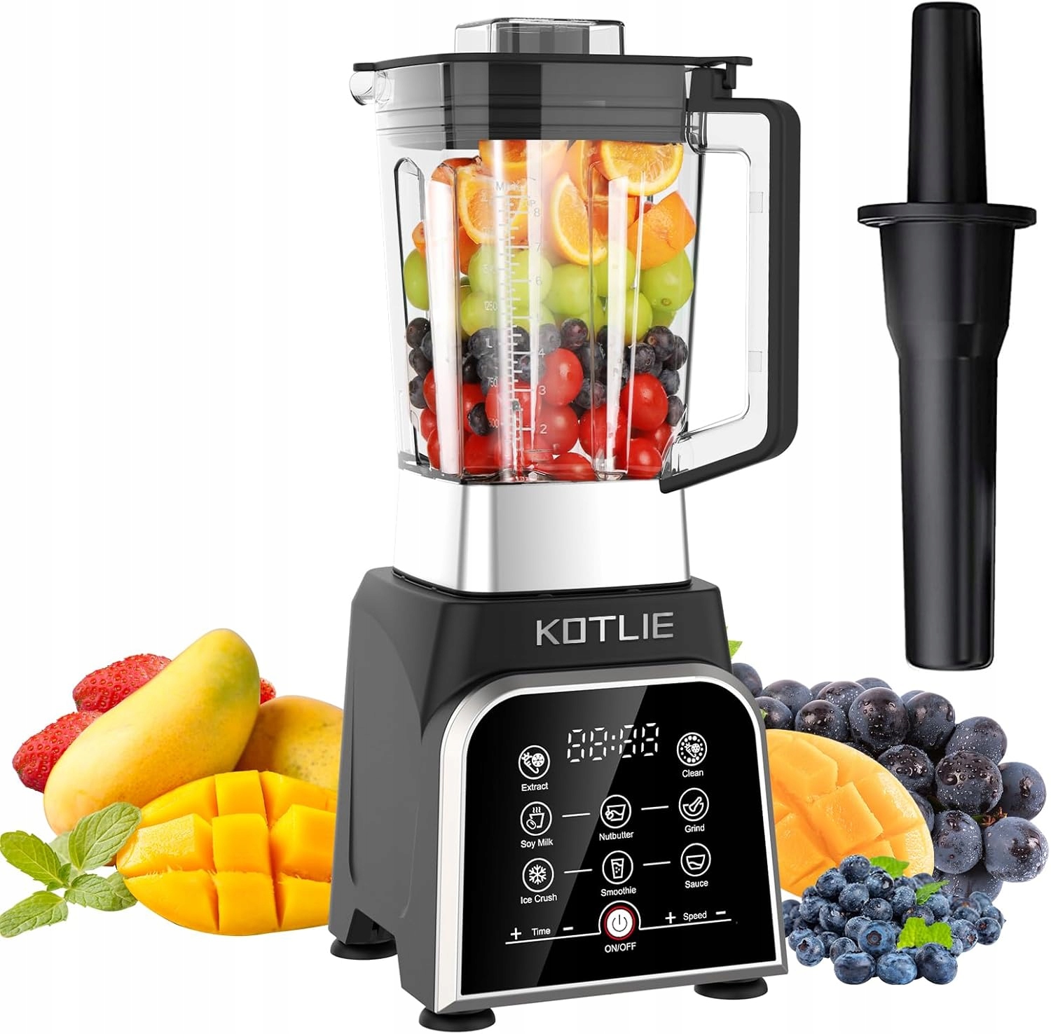 Mixér Stolní Mixér Kotle 2 Litry BS-0212 Smoothie Maker 8 Programů