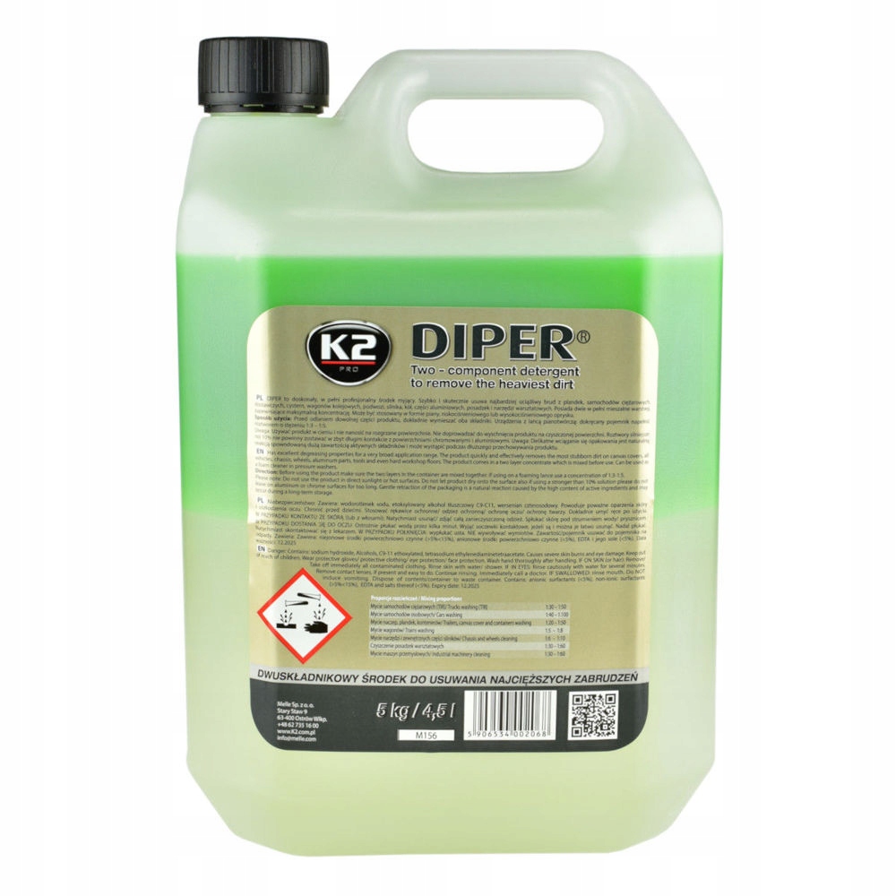

Szampon do mycia K2 Diper Dwuskładnikowy 5l