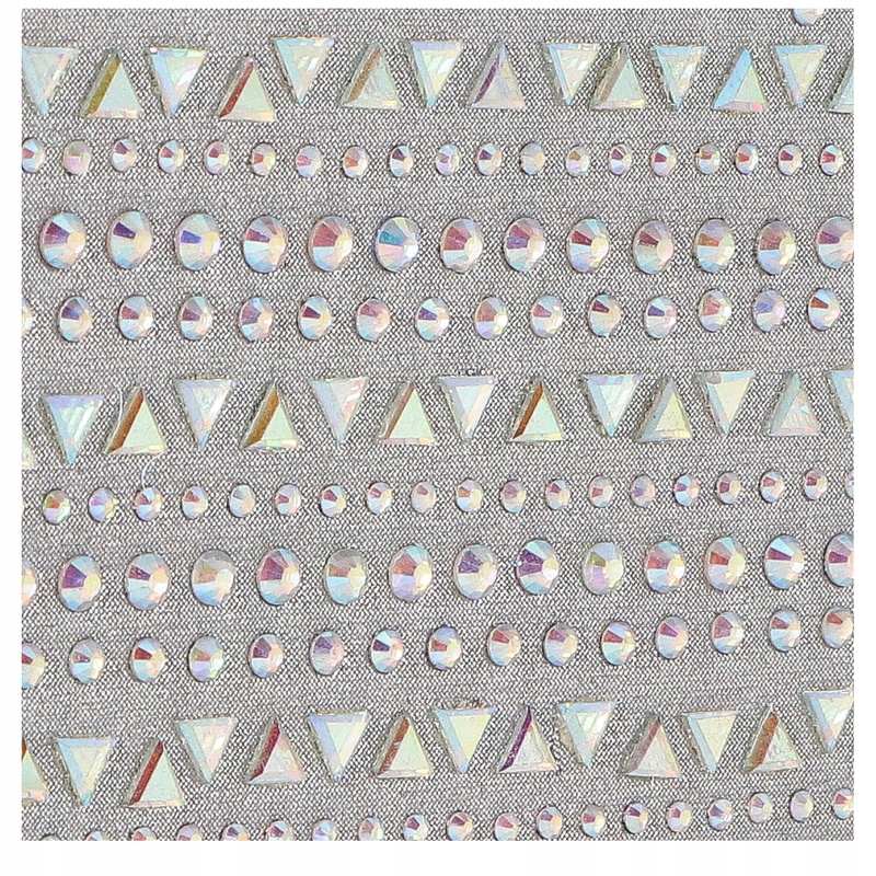 Torebka z kryształkami - MENBUR 85060 SREBRNA Kolor okuć srebrny