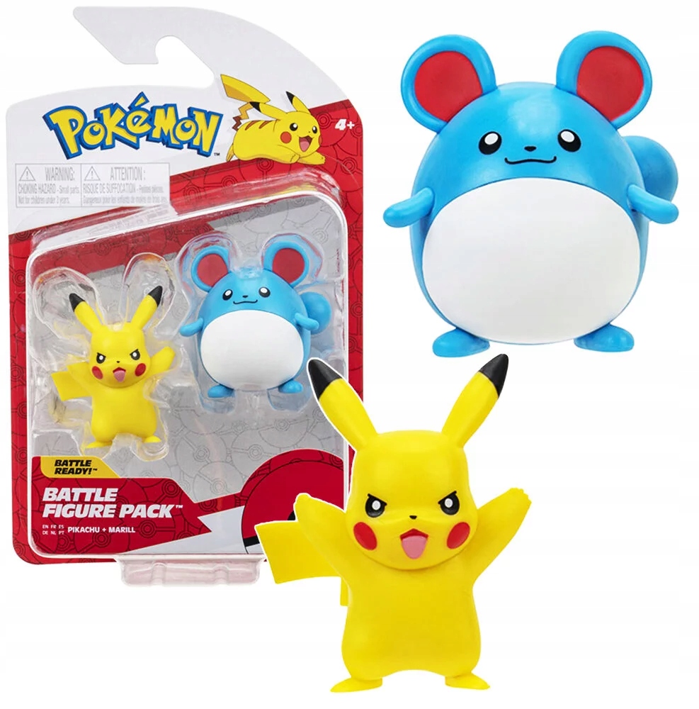 

Pikachu Marill Figurka Pokemon 2Pak Oryginalna