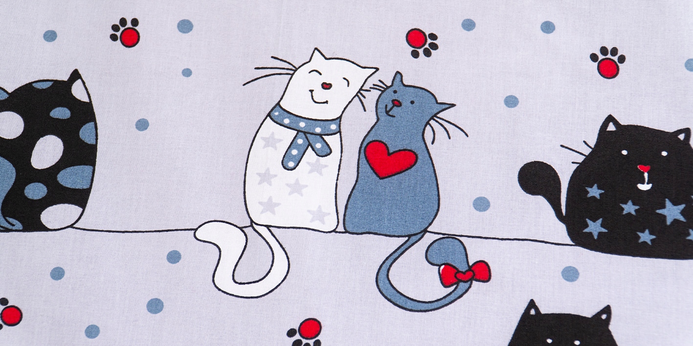 Poszewka 40x60 cm dla dziecka 100% bawełna koty kotki łapki Bohater Inny