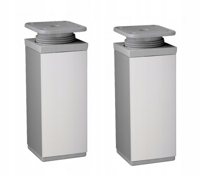 

Nóżka meblowa kwadratowa aluminiowa h-100 Alu 2szt