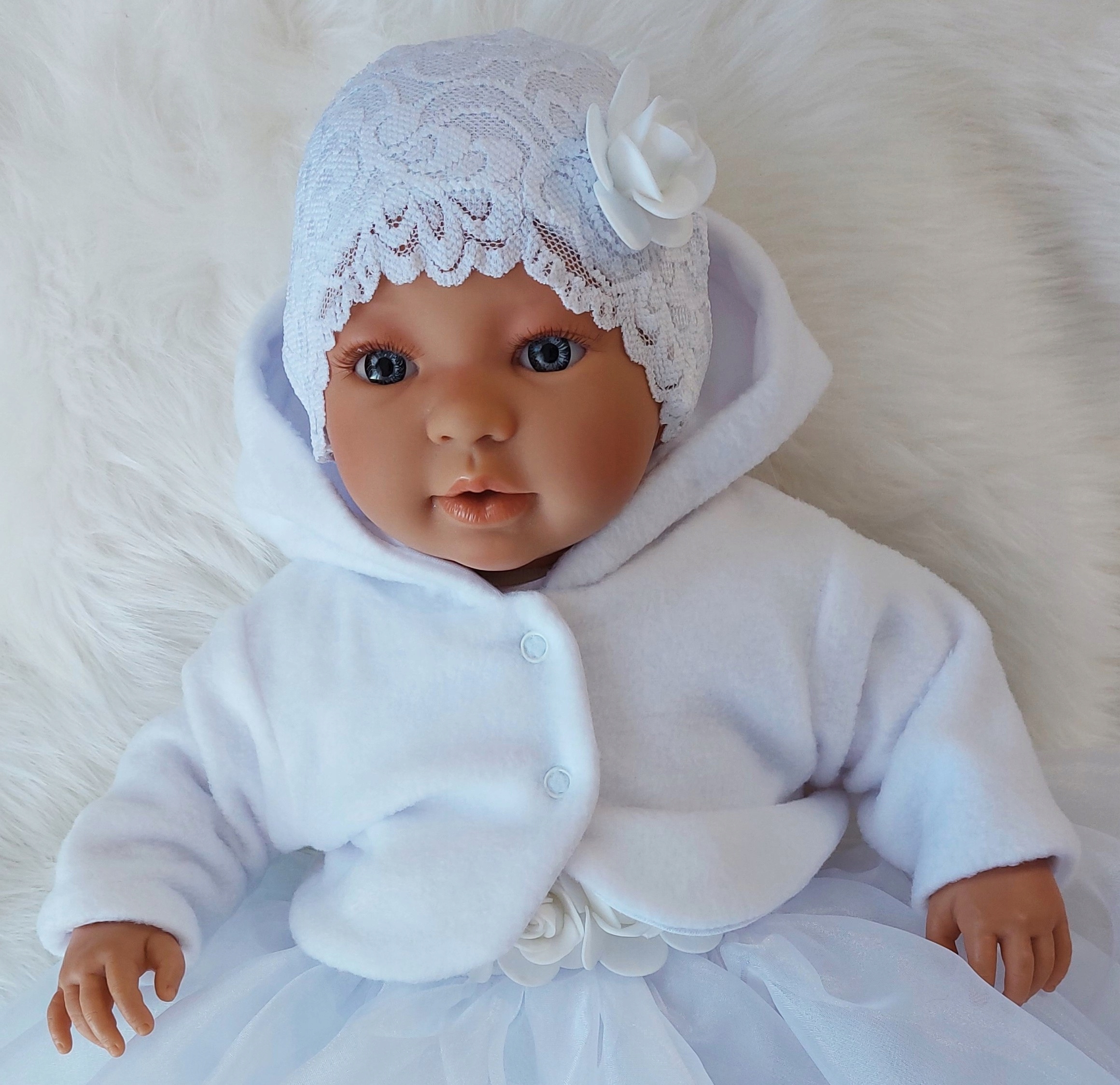 BOLERKO DO CHRZTU POLAROWE BIAŁE EMILKA R.62 Rodzaj inny