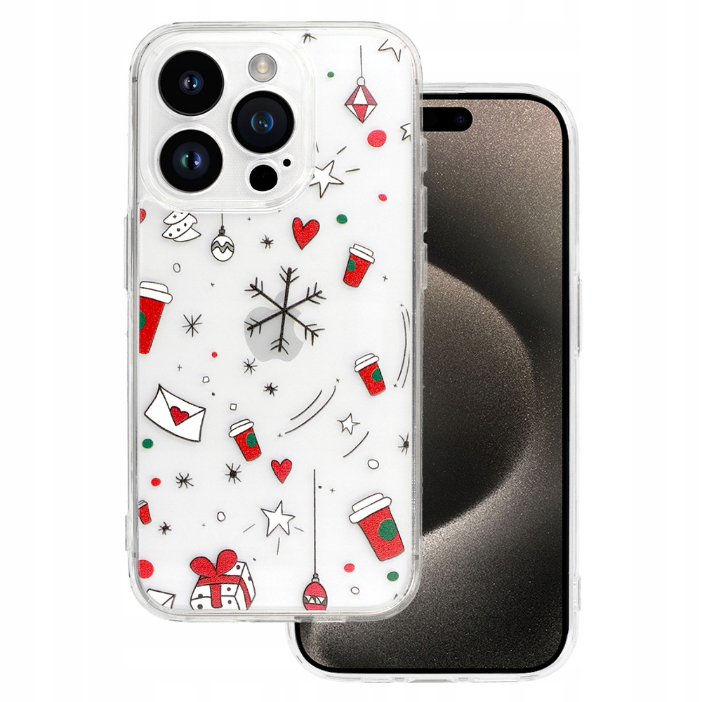 Pokrowiec świąteczny Christmas Clear Case do iPhone 13 Pro etui