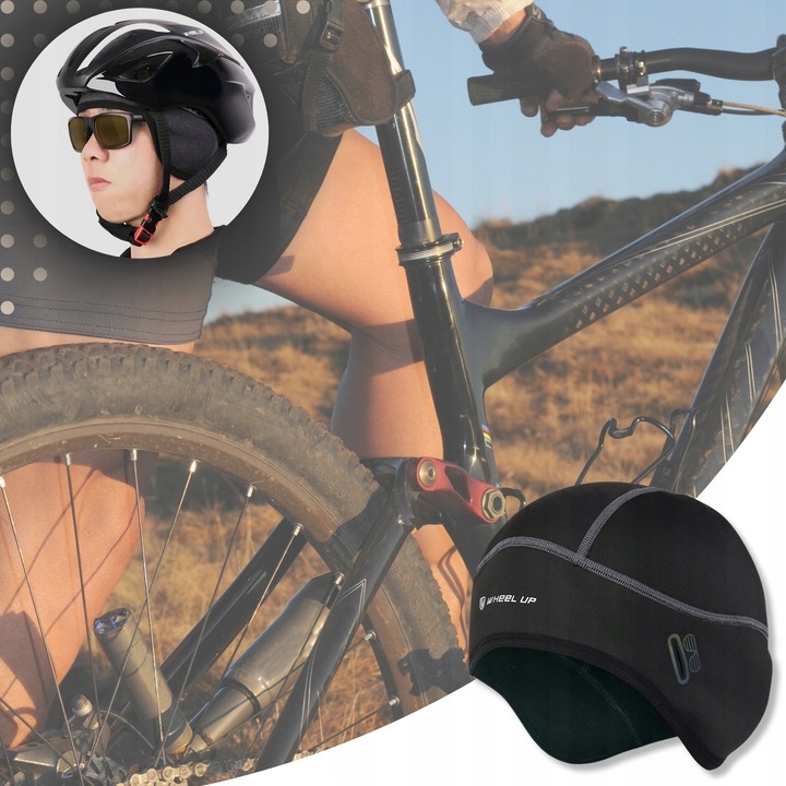 OKULARY ROWEROWE FOTOCHROMOWE OKULARY NA ROWER SPORTOWE FOTOCHROMY + CZAPKA Szerokość soczewki 60 mm