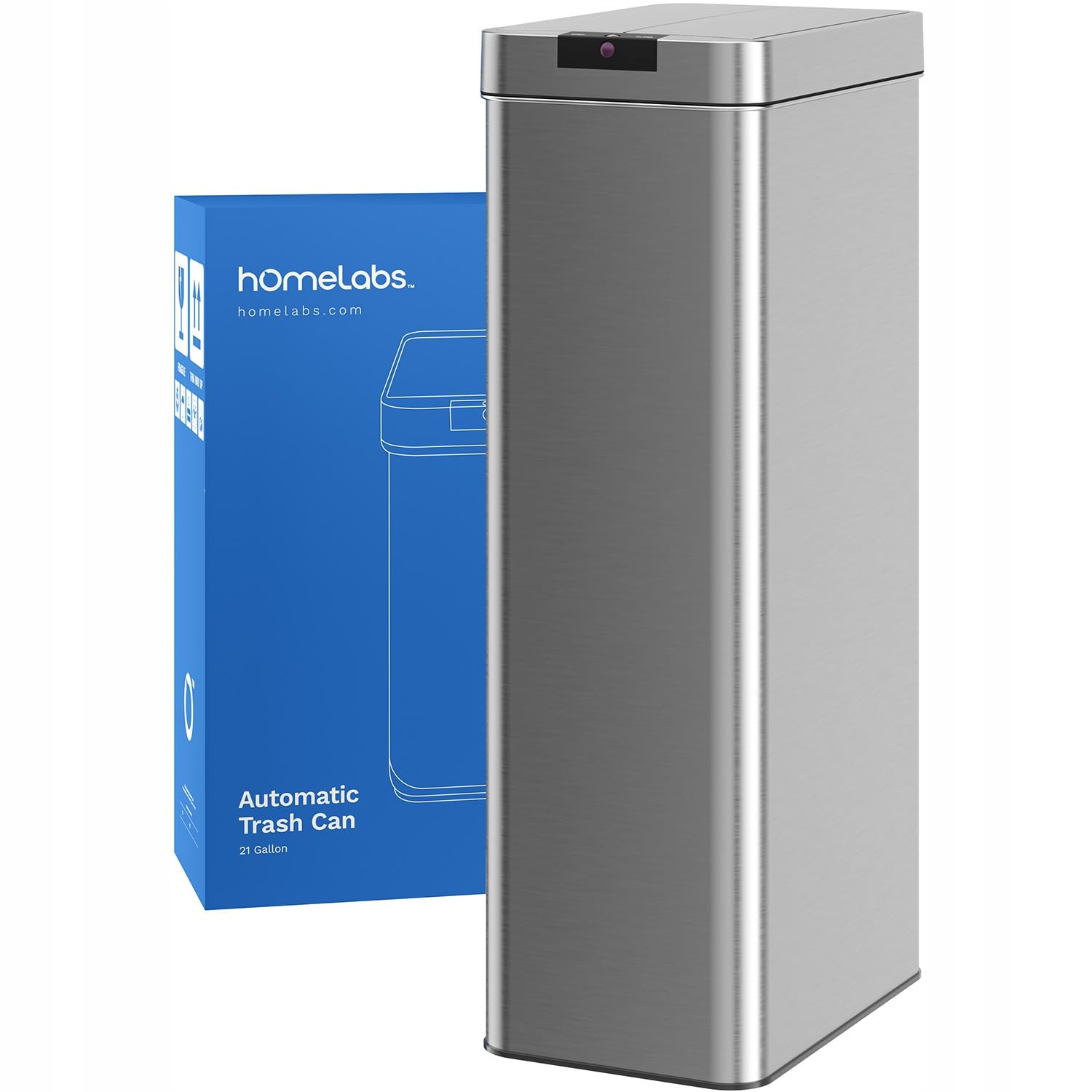 Levně Automatický Z Nerezové Oceli Odpadkový Koš 79 L