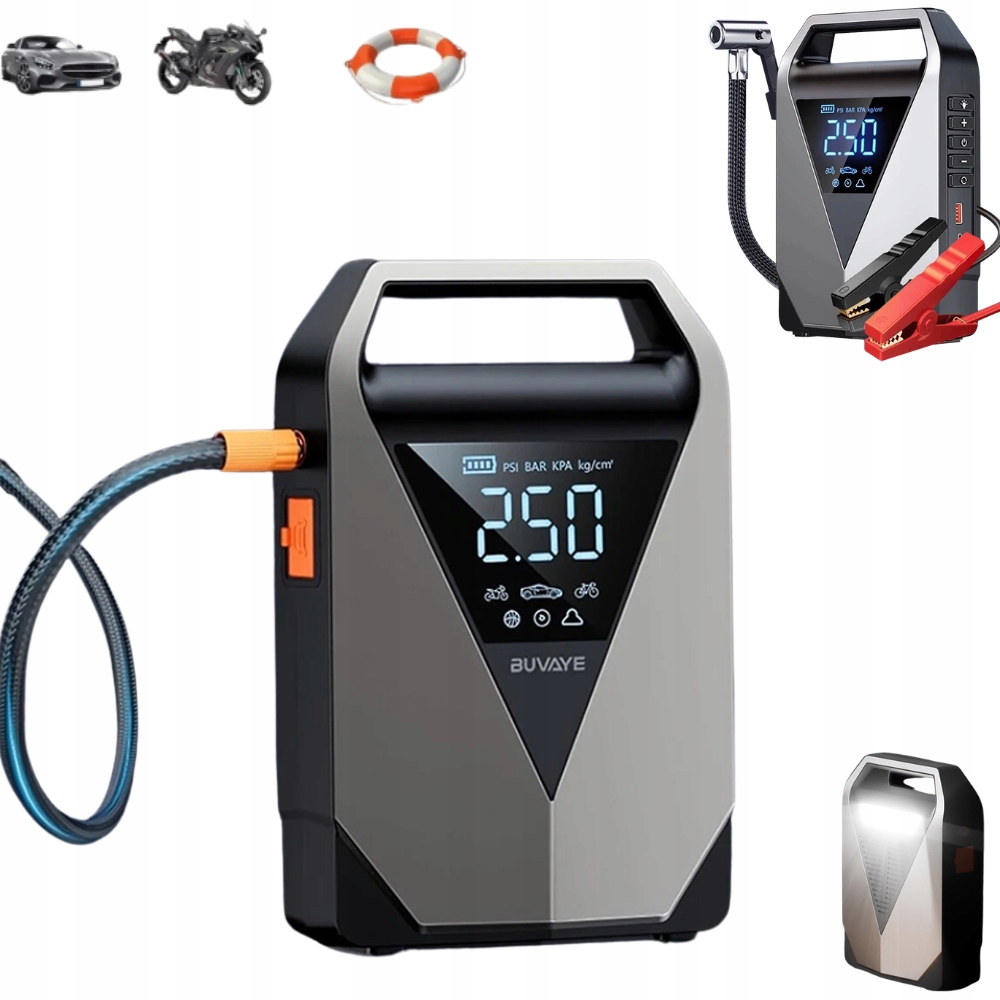 99800 mAh Start Do Auta Booster Akumulátor Powerbank Svítilna