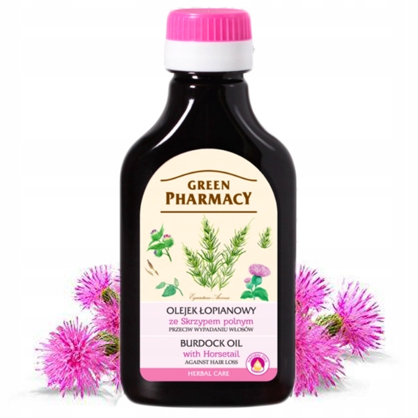 Olejek Skrzyp Polny Łopianowy na wypadanie włosów Stan opakowania oryginalne