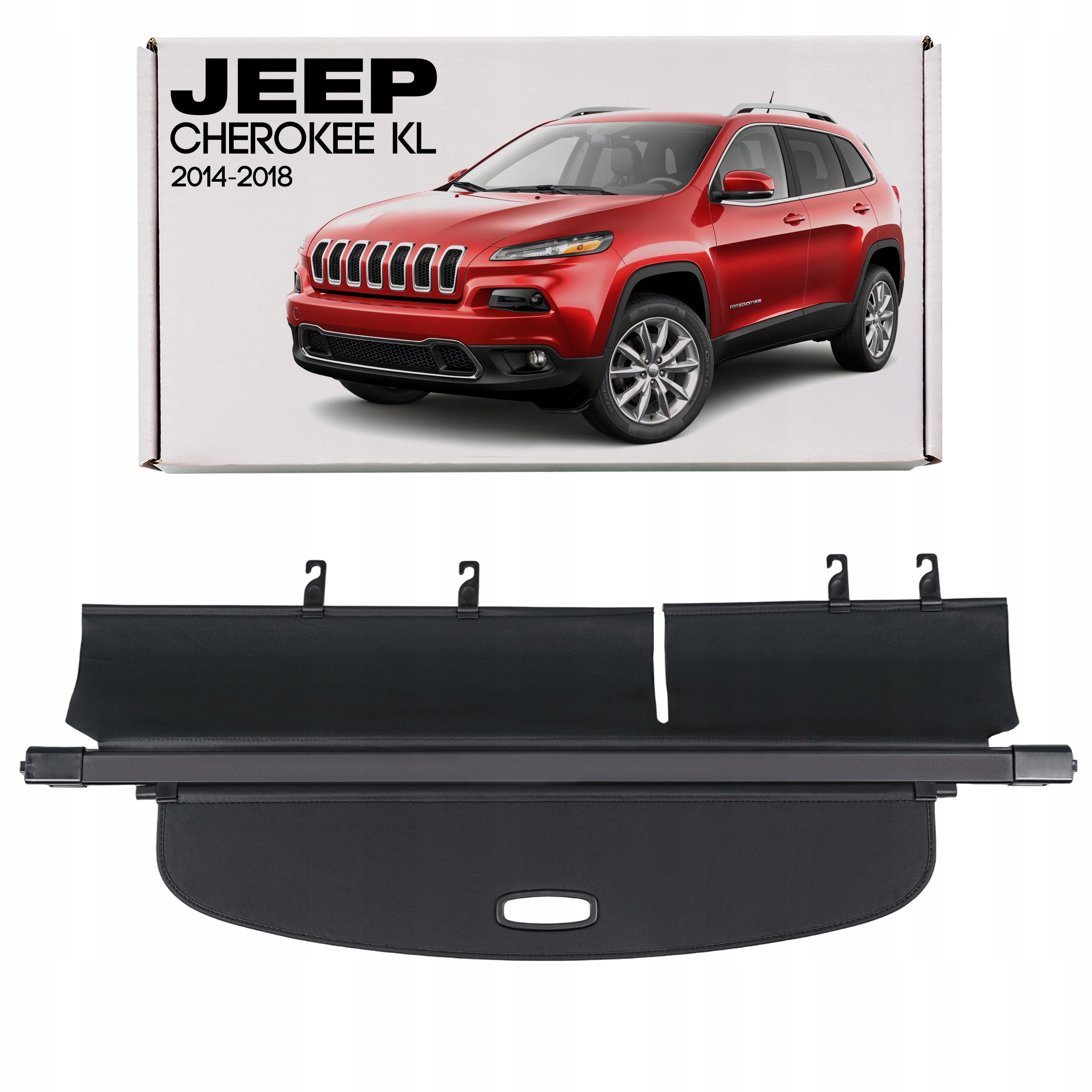 Jeep Cherokee V Kl 2014-2018 Před Faceliftem, Roleta Do Zavazadlového Prostoru, Černá