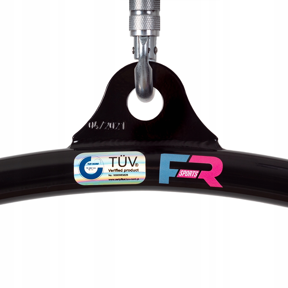 Koło cyrkowe, akrobatyczne aerial hoop 1 uchwyt, 90cm