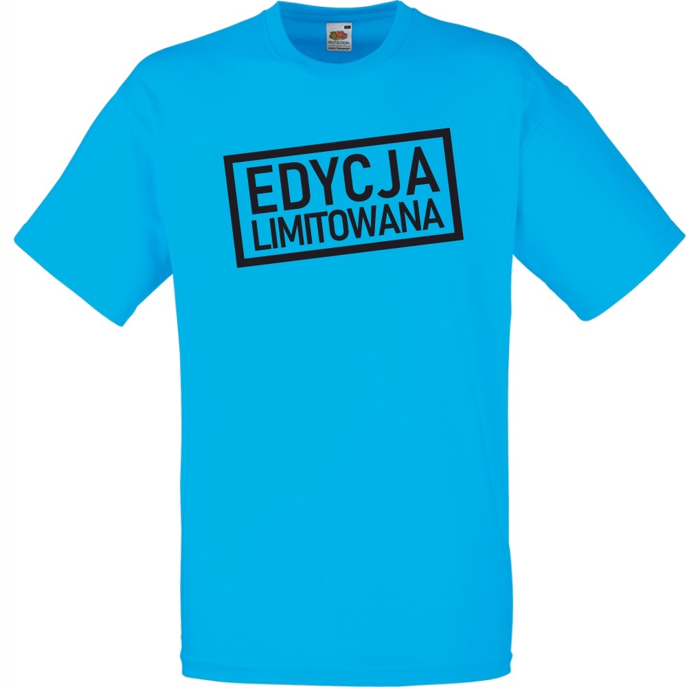 

Koszulka zabawna edycja limitowana S lazurowa