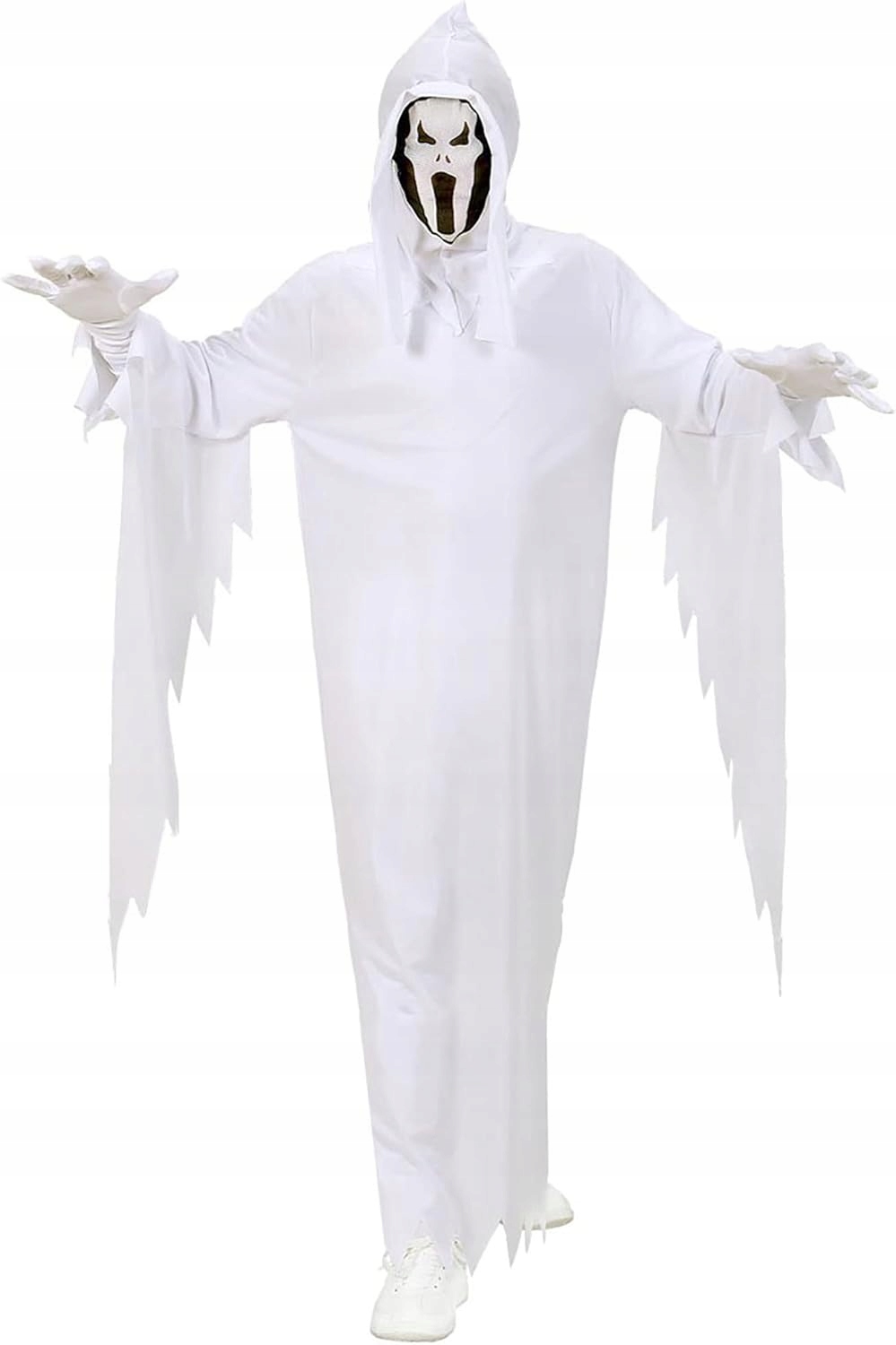 Kostým Převlek Párty Halloween Bílý Duch Maska Sklizeň Strašidelný