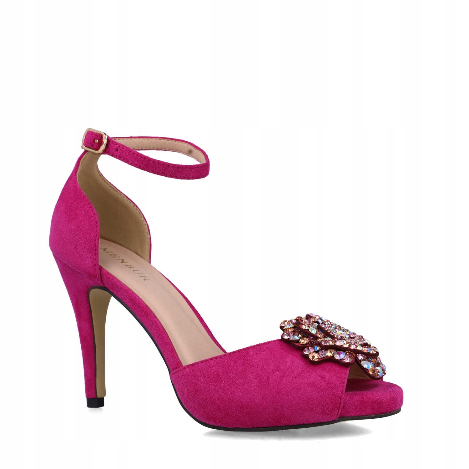 Dámské sandály Menbur 23857 fuchsia 37, Fuchsiová barva