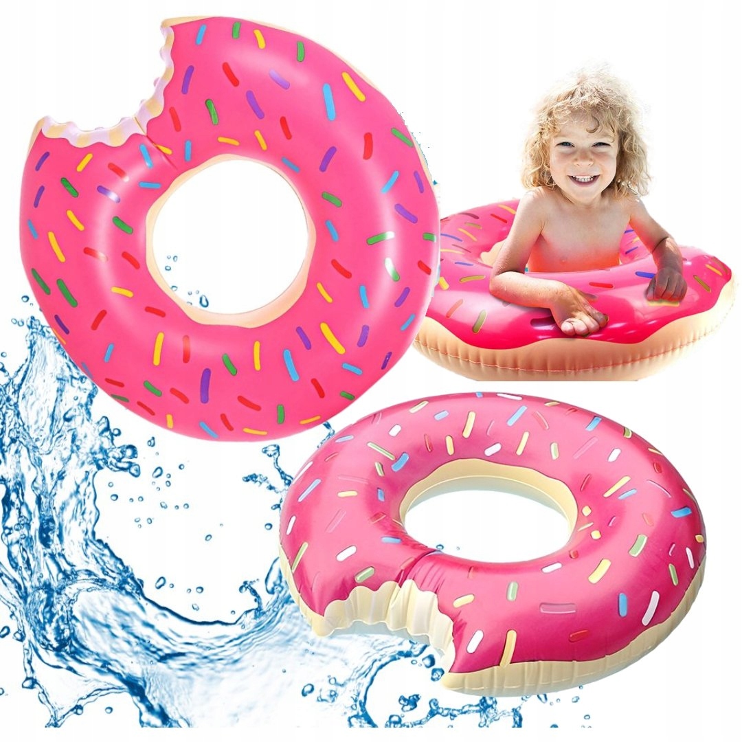 

Koło Dmuchane Do Pływania Wody Donut Pączek 80CM
