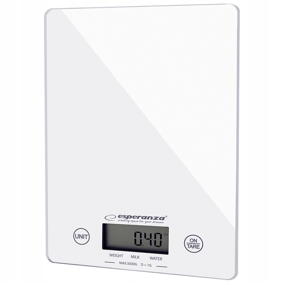 

Waga Kuchenna Biurowa Szklana Esepranza LCD Do 5kg