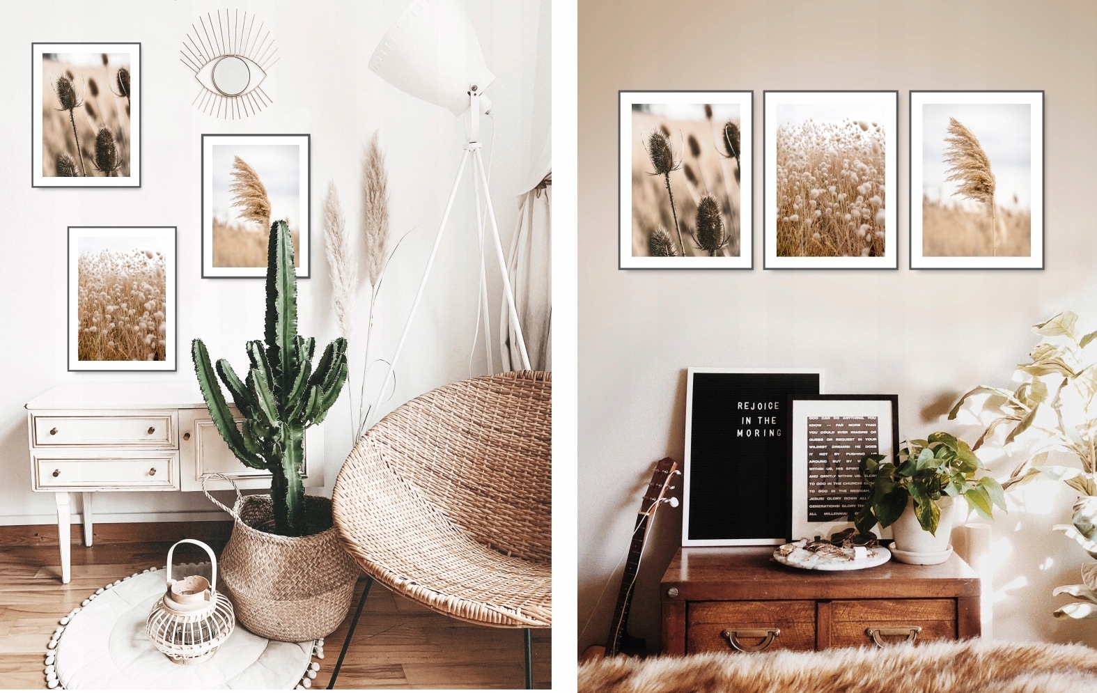 BOHO zestaw 3 obrazy 40x50 SUCHA TRAWA plakat #14 Nazwa BOHO