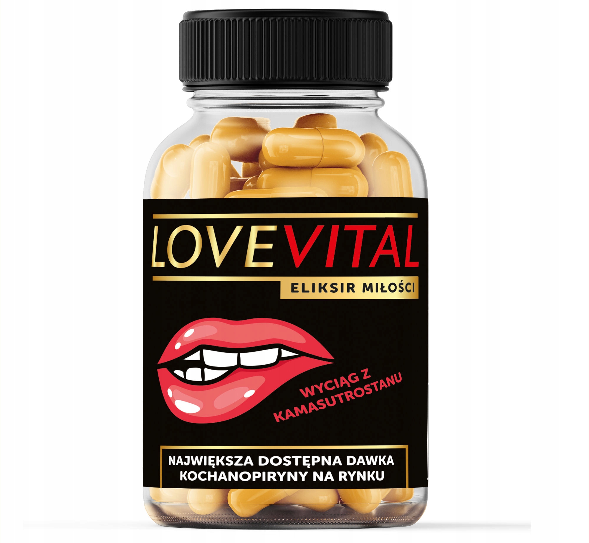 LOVEVITAL Prezent Urodziny WALENTYNKI Butelka na ŚMIESZNE TABLETKI