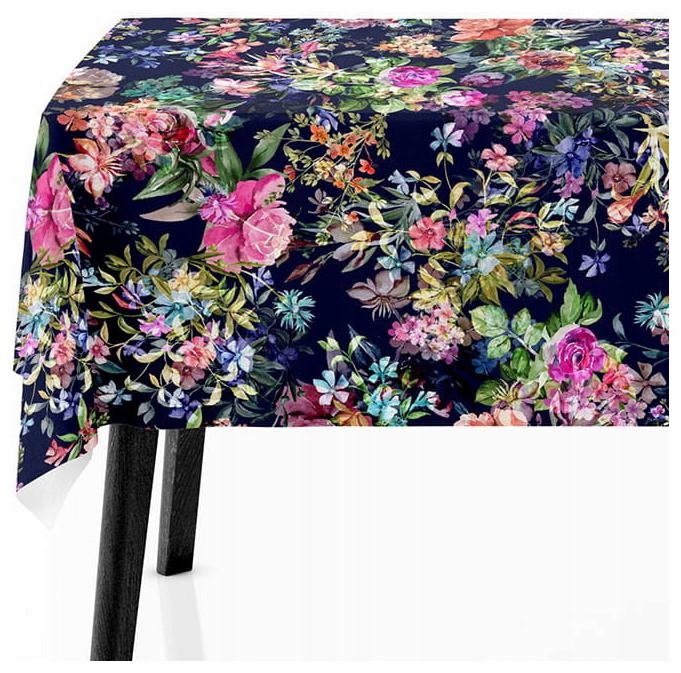 Dekorativní ubrus 140x220 Květiny Barevné 7640