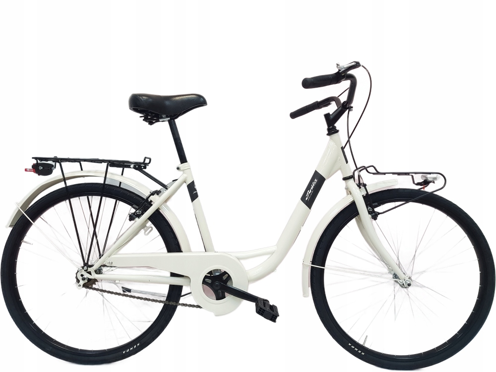 Damski Rower Miejski Retro 26 Jeden Bieg Bagażniki 4995892154770