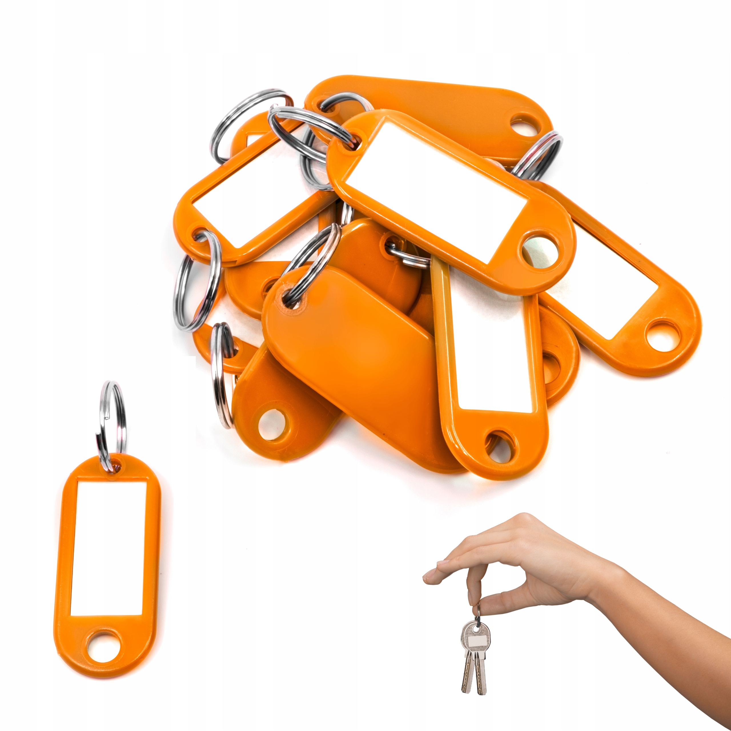 IDENTYFIKATOR brelok ZAWIESZKA do KLUCZY POMARAŃCZ