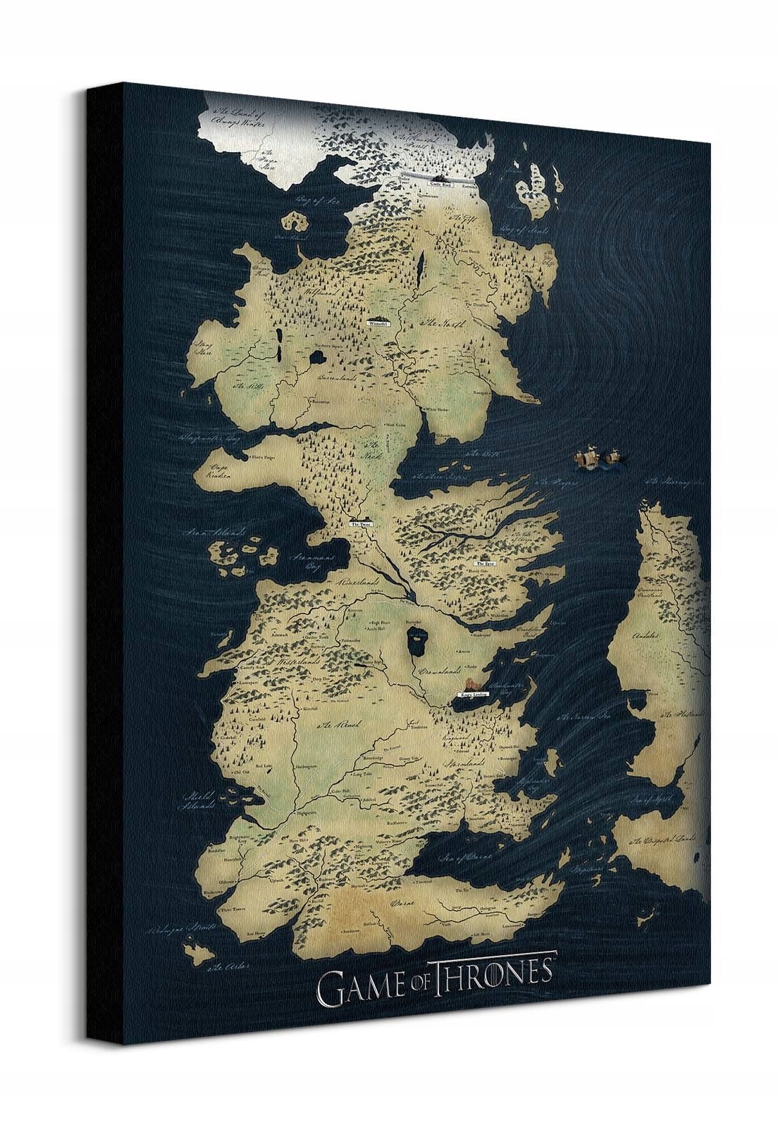 

Obraz na płótnie Gra o Tron Mapa Westeros 40x50 cm