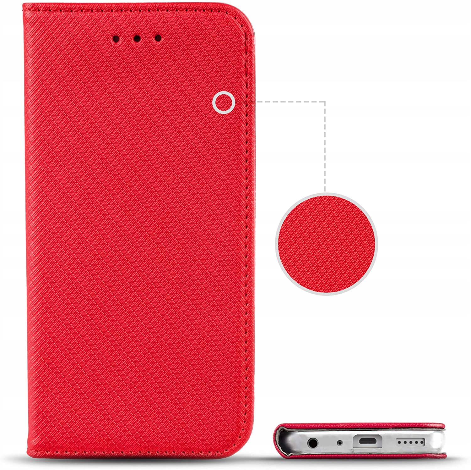 Etui do XIAOMI REDMI NOTE 8T SMART MAGNET +SZKŁO Kolekcja Portfel S-Magnet