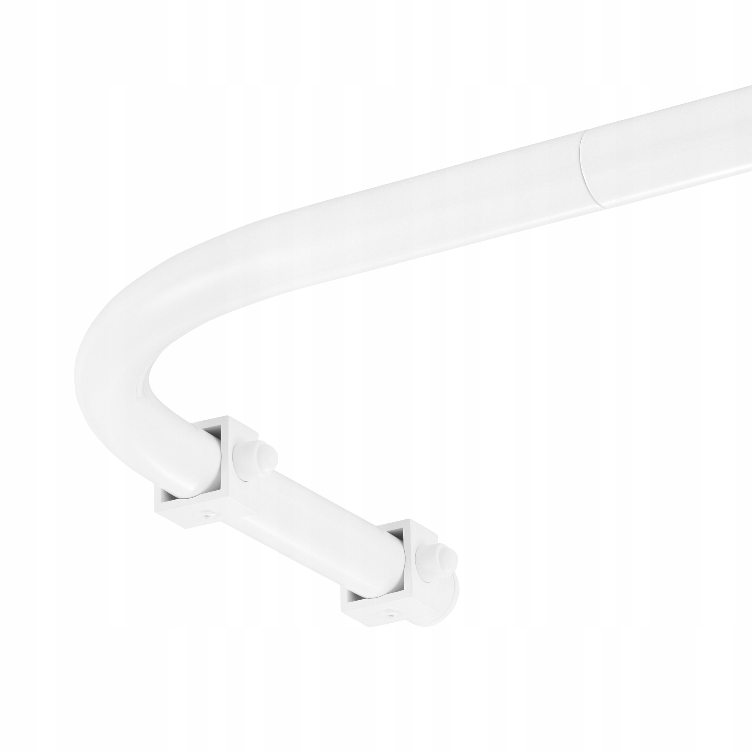 DRĄŻEK DO ZASŁONY PRYSZNICOWEJ KĄTOWY 80X130X80 Kolor biały