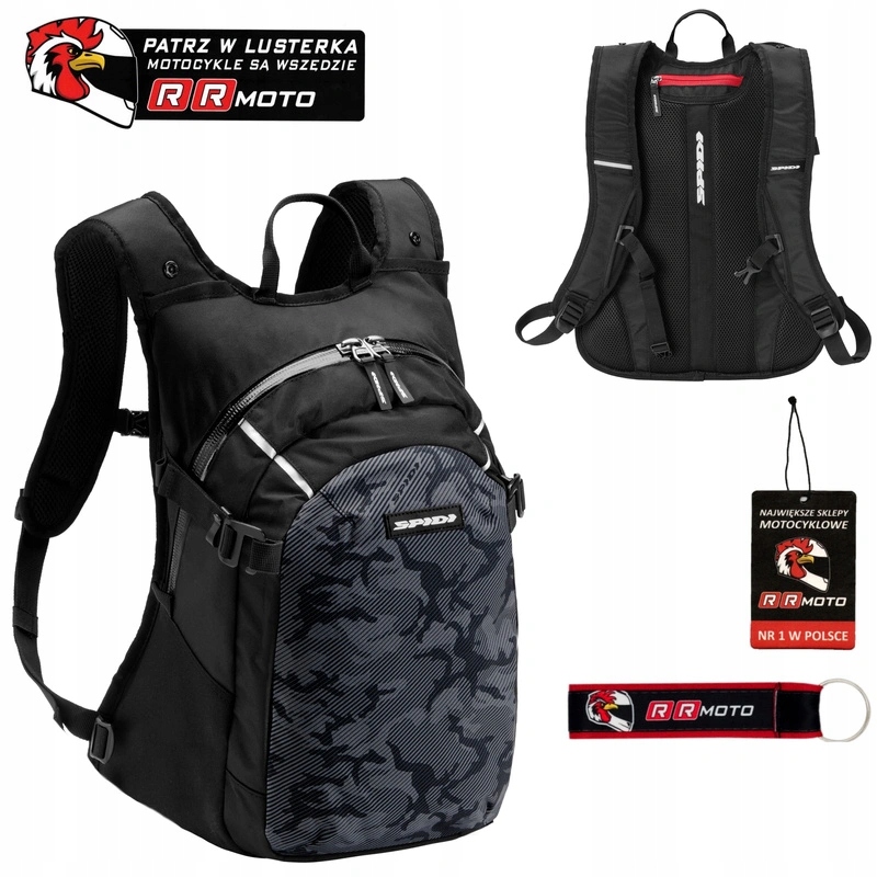 Motocyklový batoh Spidi Tour Pack Black/camouflage čierny šedý Darčeky