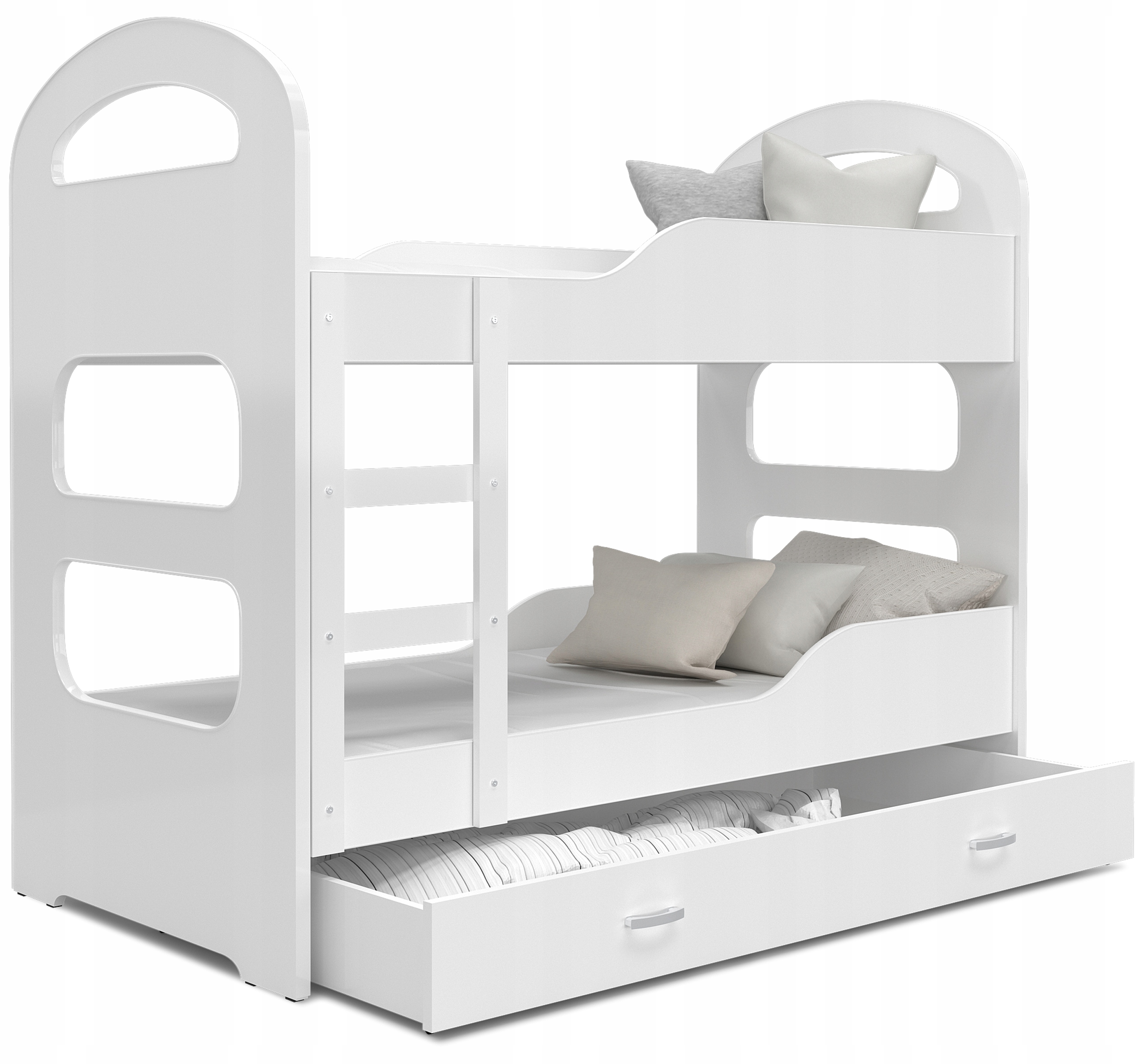 

Łóżko piętrowe 190x80 białe Dominik