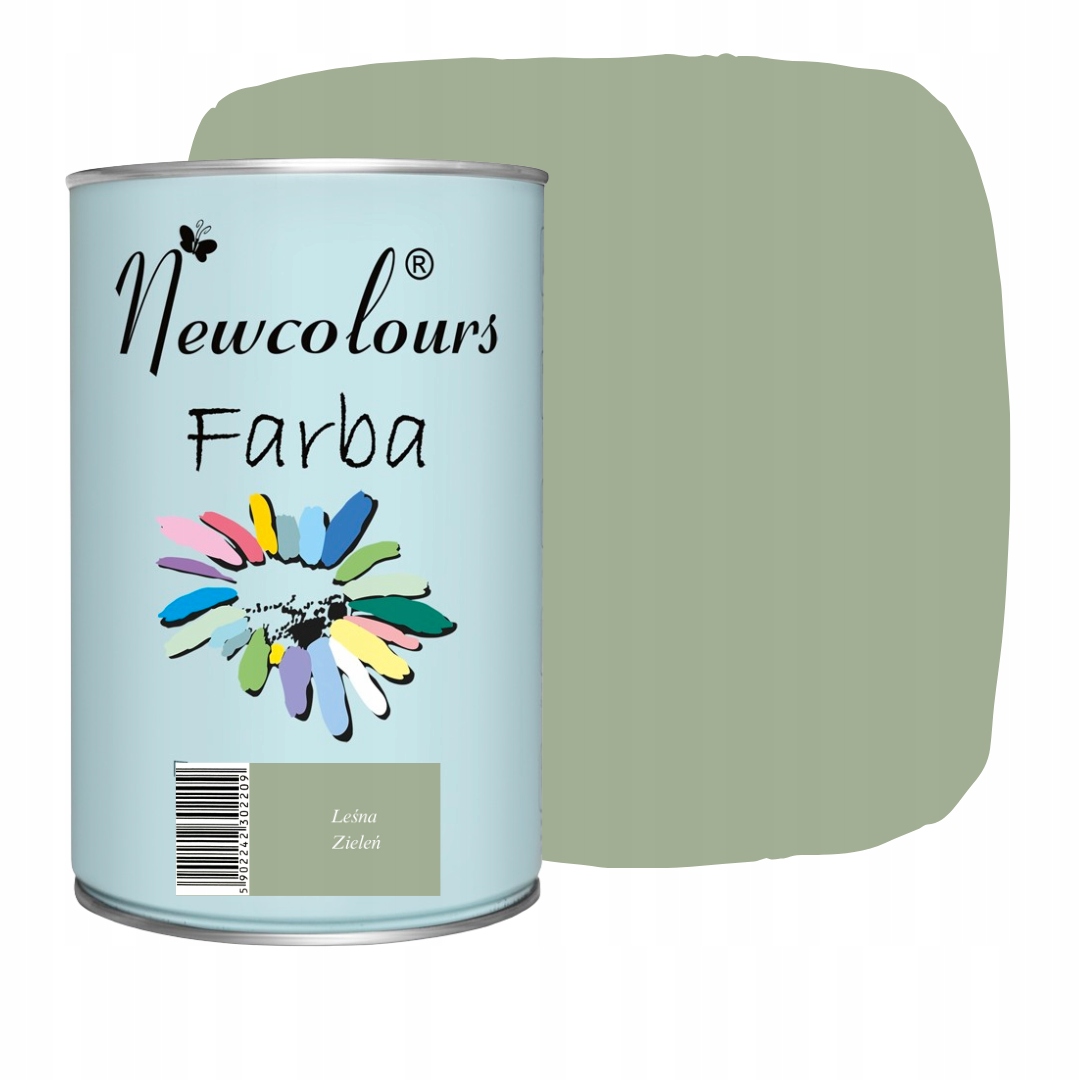 Farba do mebli Newcolours Leśna Zieleń 900 ml
