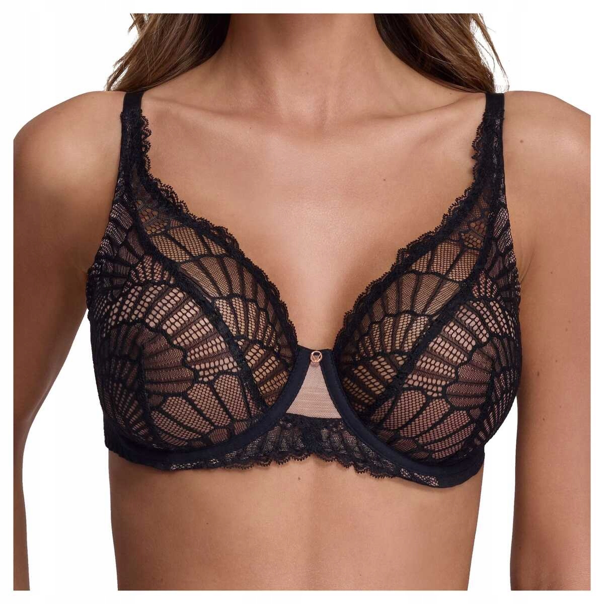 Ava Podprsenka měkká krajková podprsenka soft Delight 2200 černá 85F