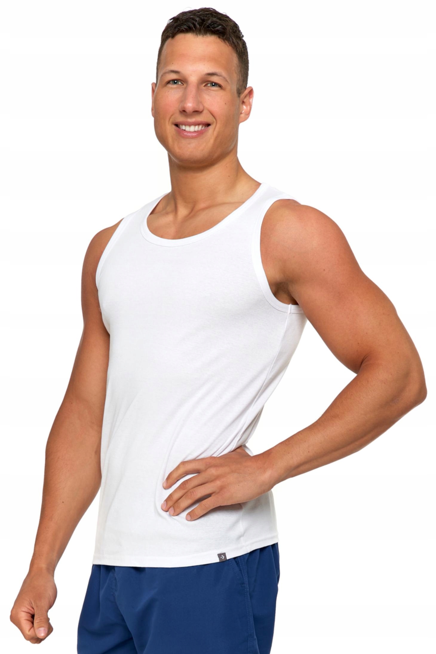 PODKOSZULKA MĘSKA TANK TOP KOSZULKA PODKOSZULEK 100 % BAWEŁNA MORAJ - XXL EAN (GTIN) 5902720421521
