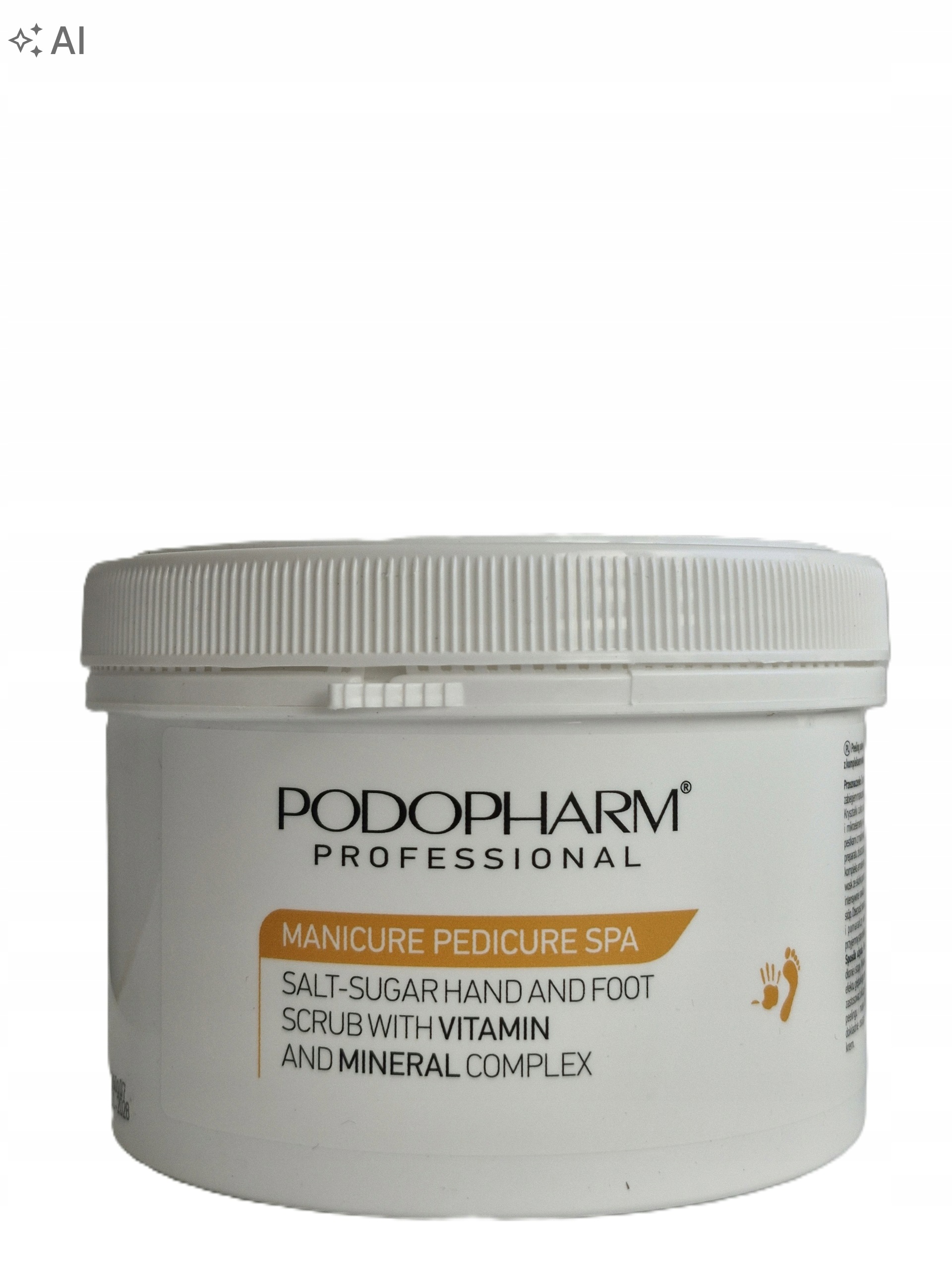 Podopharm Solno-cukrový peeling na nohy a ruce, zrnitý/mechanický, 600 g