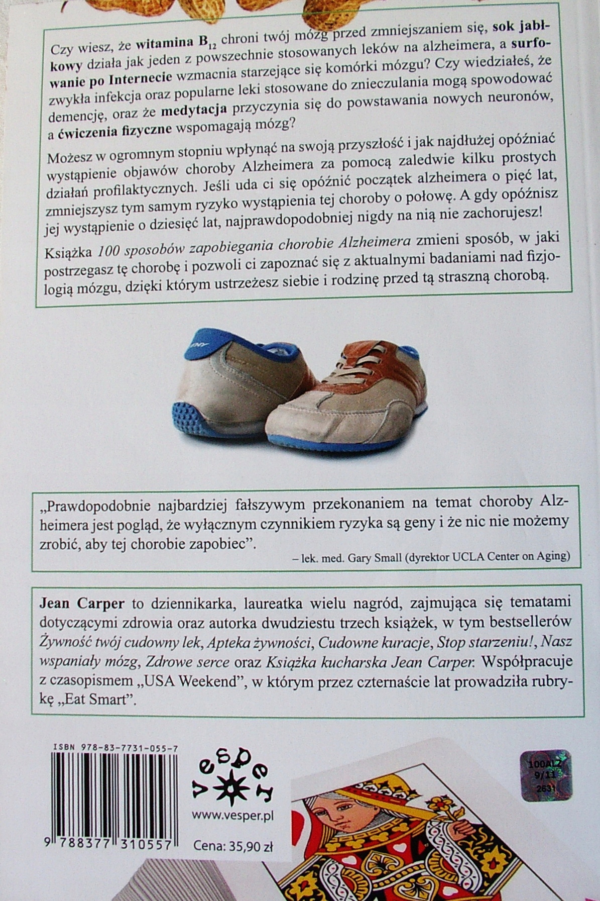 100 SPOSOBÓW ZAPOBIEGANIA CHOROBIE ALZHEIMERA ISBN 9788377310557