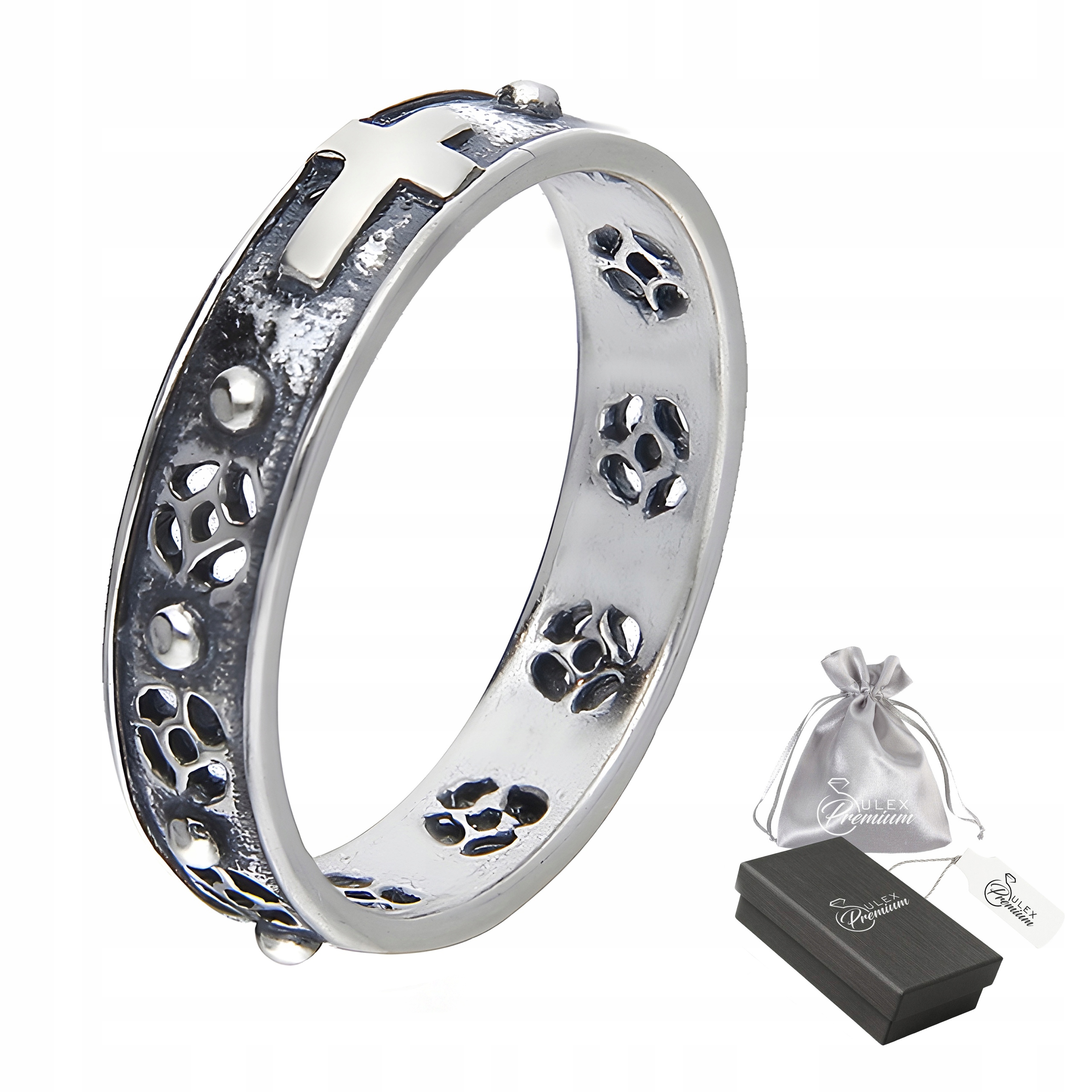 Prsten Růženec stříbrný ryzost 925 Prstýnek Růženec na prst vel. 22