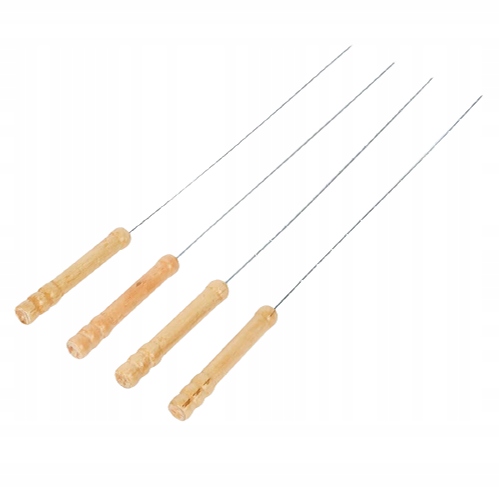 SZPIKULCE Do SZASZŁYKÓW Grill Grillowanie Mięsa Warzyw 4 szt Zestaw Długość (cm) 39