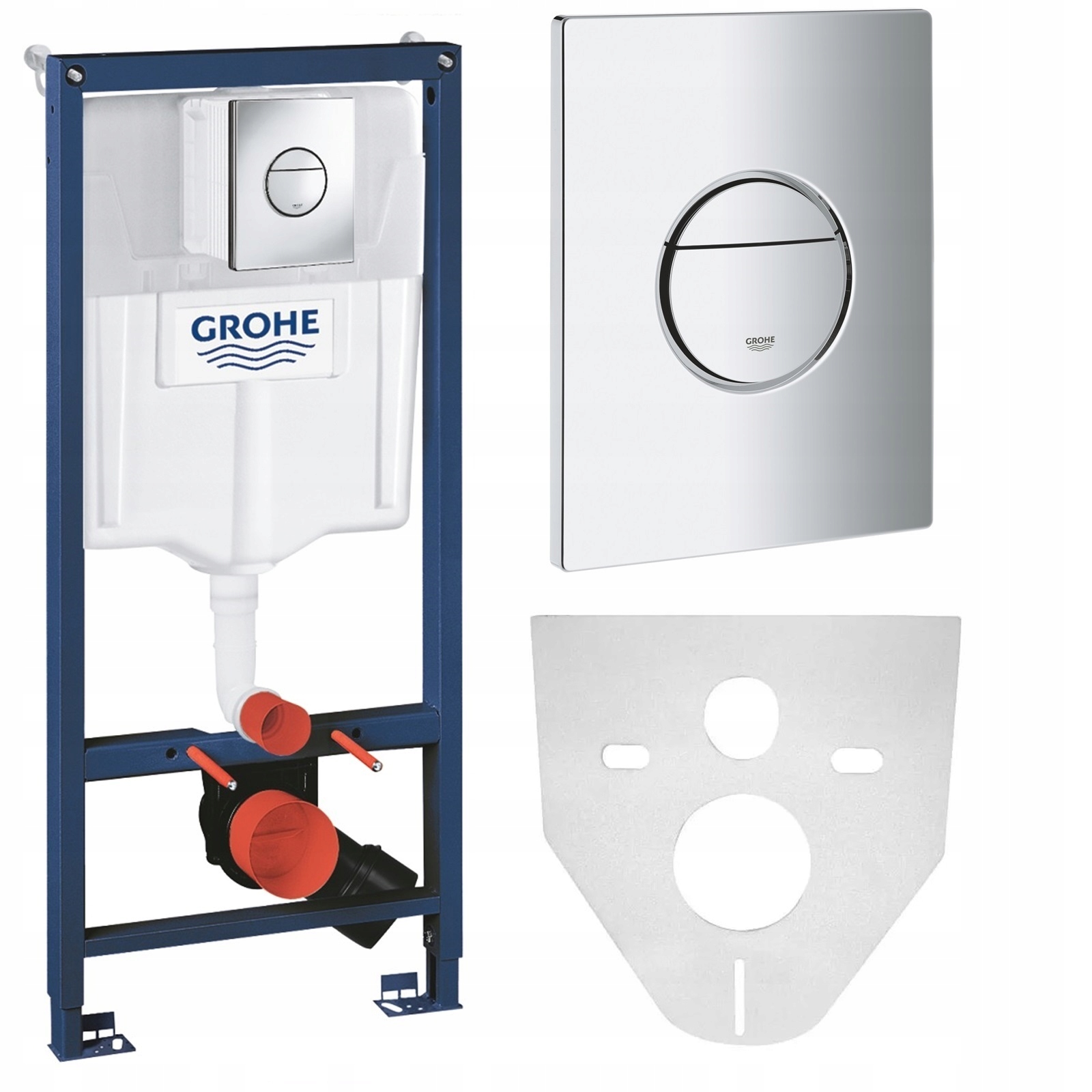 Grohe Rapid Sl Stelaż Podtynkowy Wc Przycisk Nova Cosmopolitan Chrom 4W1