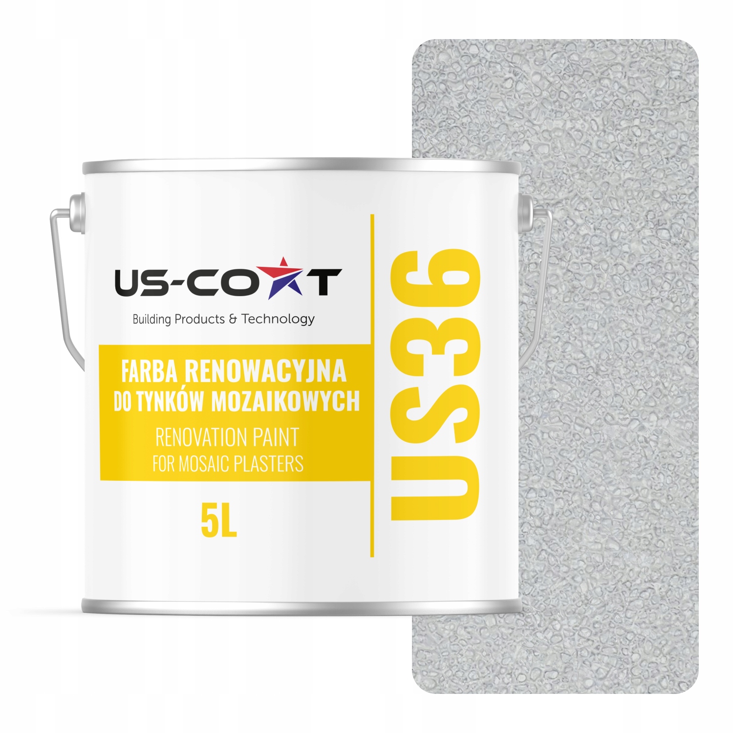 Barva na mozaikovou omítku Renovační 5L Obnova Šedá Mléčná RAL7047