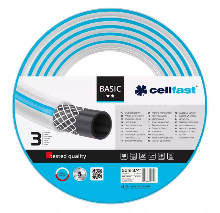 

Cellfast 10-422 Wąż Ogrodowy Basic 3/4" 50m