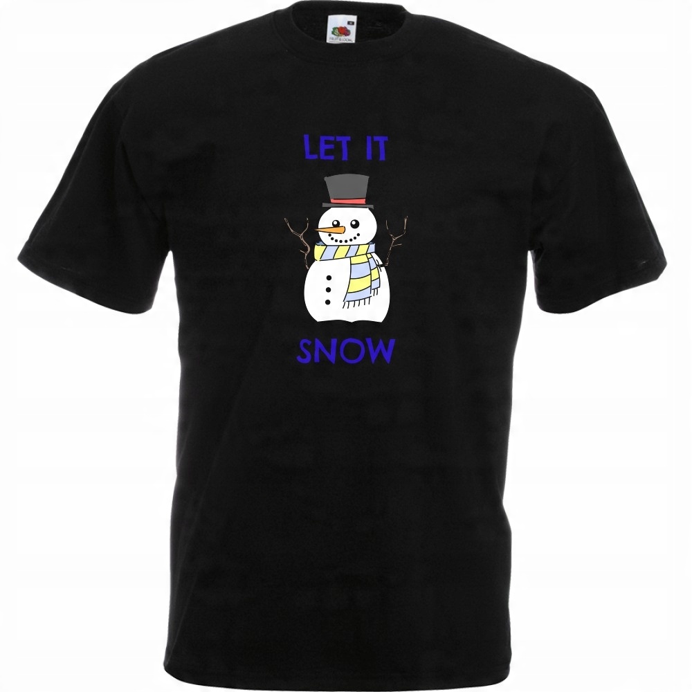 

Koszulka let it snow bałwan XXL czarna