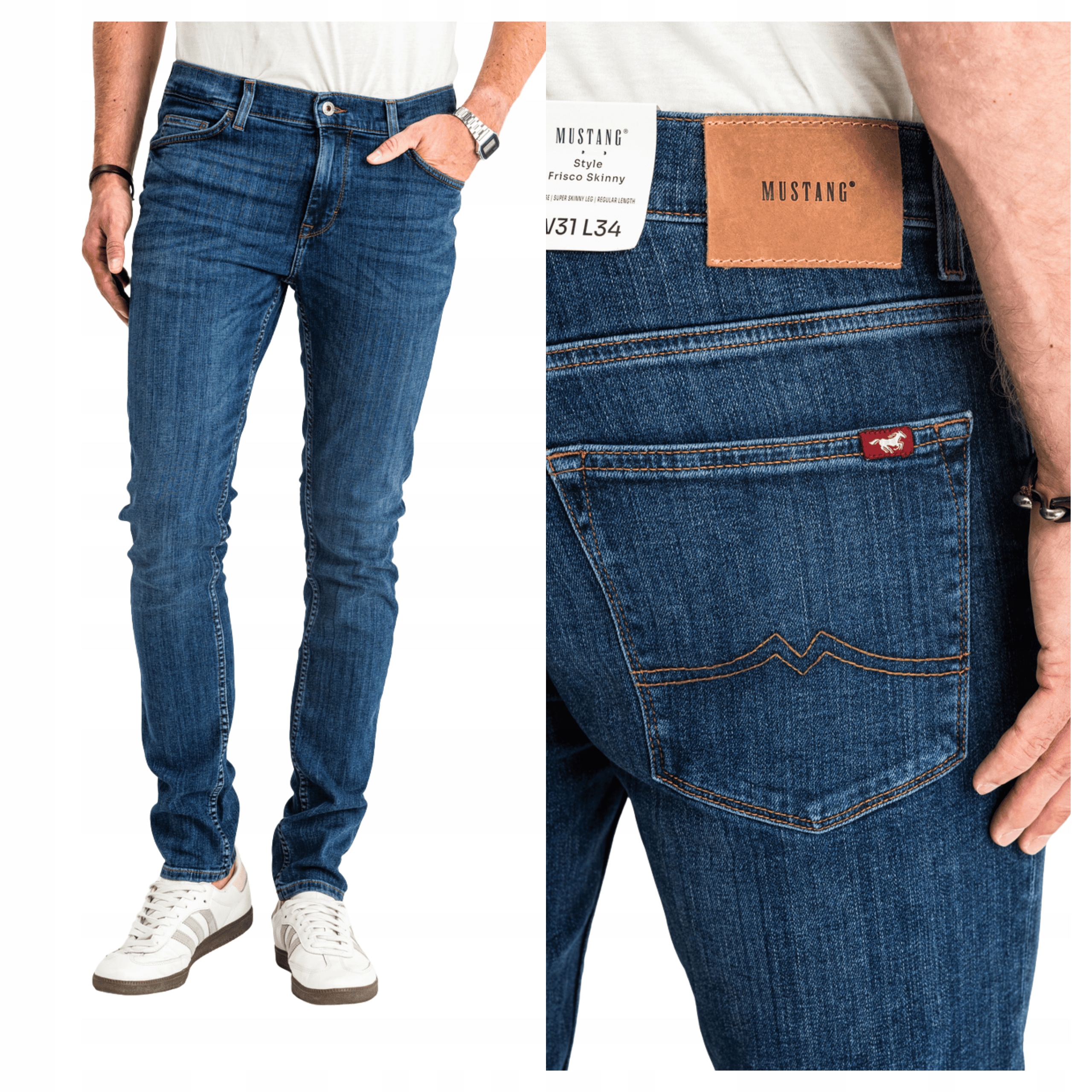 Pánské Džínové Kalhoty Mustang Frisco Skinny W32 L34