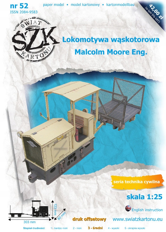 ŚzK 052 Lokomotywa wąskotorowa Malcolm Moore Eng.