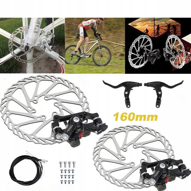 ZESTAW HYDRAULICZNYCH HAMULCÓW TARCZOWYCH, ROWER Z PRZODU I Z TYŁU, ŚRUBAMI Kod producenta hamulce tarczowe do rowerów