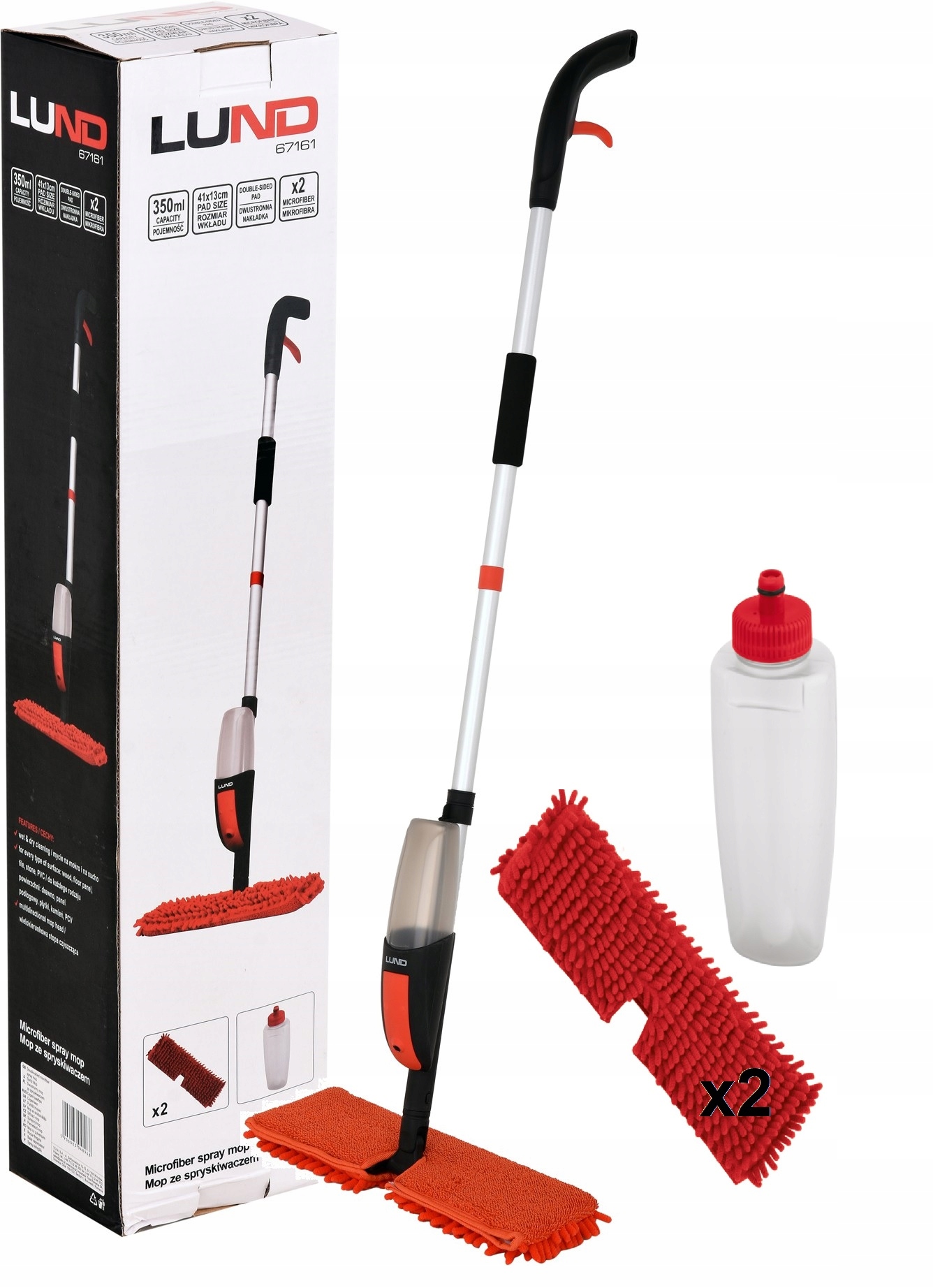 Levně Oboustranný Mop S Ostřikovačem Lund 67161 Yato