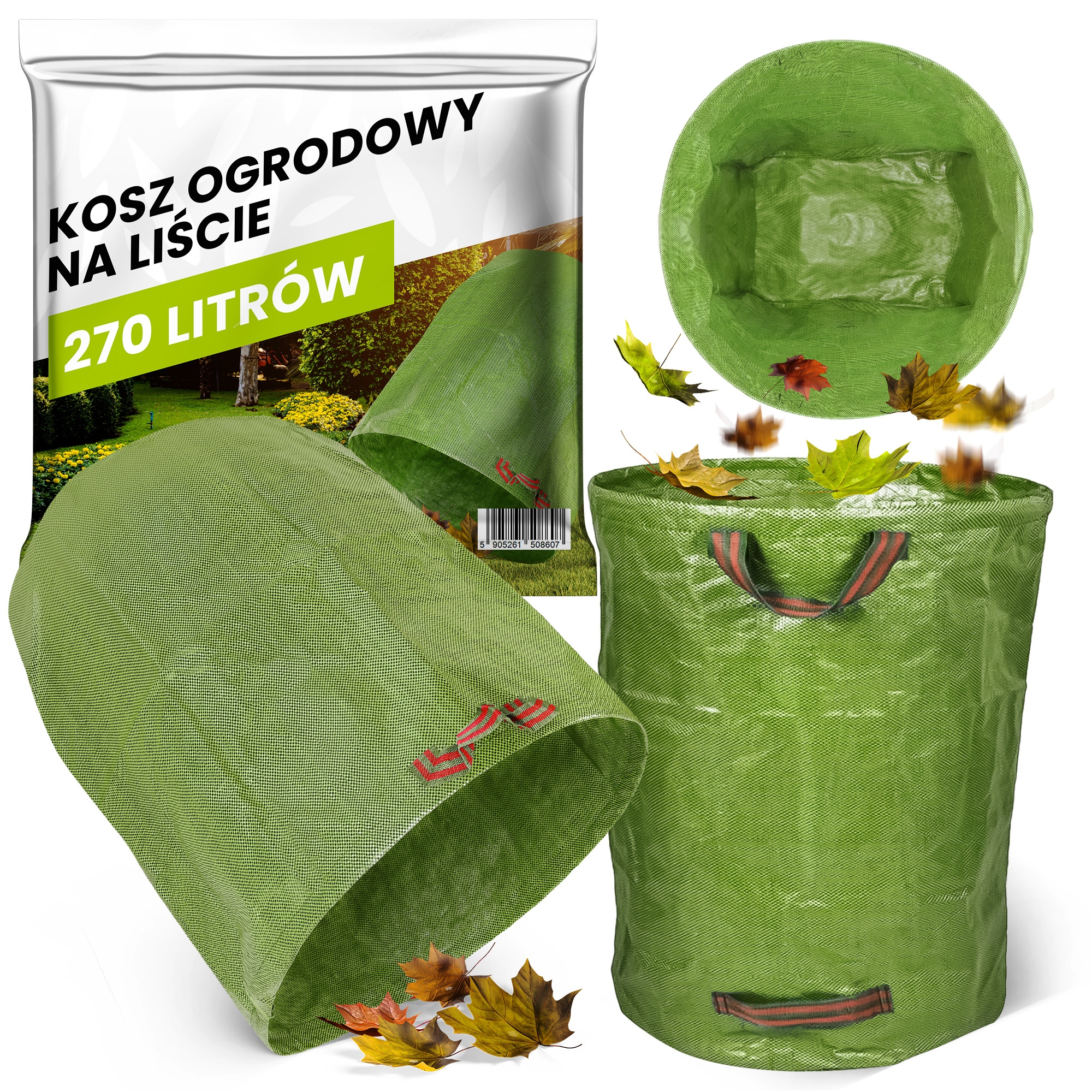 

Torba Kosz Pojemnik Ogrodowy na Liście Trawę 270l