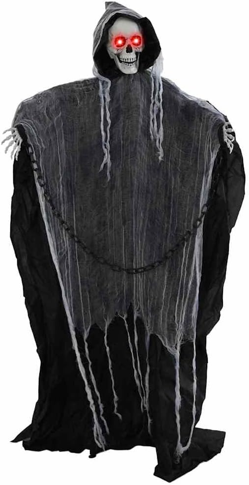 Dekoracja Halloween Ponury Żniwiarz 150CM Z Łańcuchem Dekoracja
