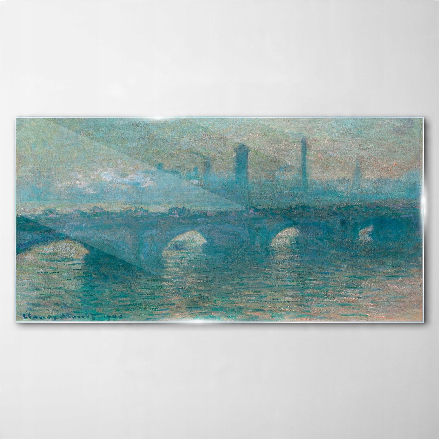 

Obraz na ścianę szkło Waterloo bridge Monet 100x50