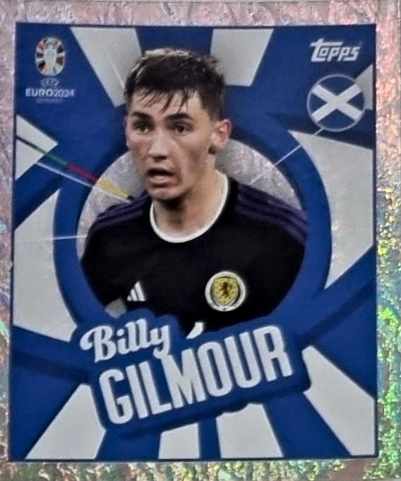 Euro 2024 Topps Match Attax naklejka Ptw Sco Billy Gilmour Szkocja